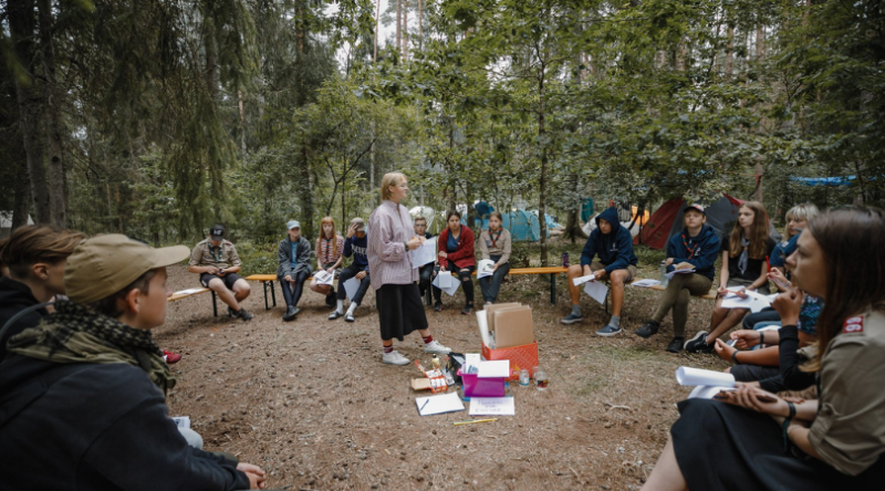 Latvian Fund for Nature at the camp